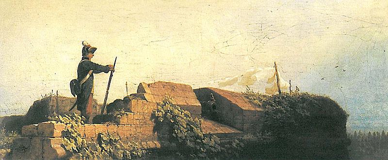 Auf der Bastei, Carl Spitzweg